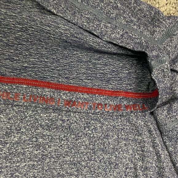 Rhone Shirt Men's XL Blue Heather Reign Long Sleeve Performance Gym Base Layer - Picture 6 of 11